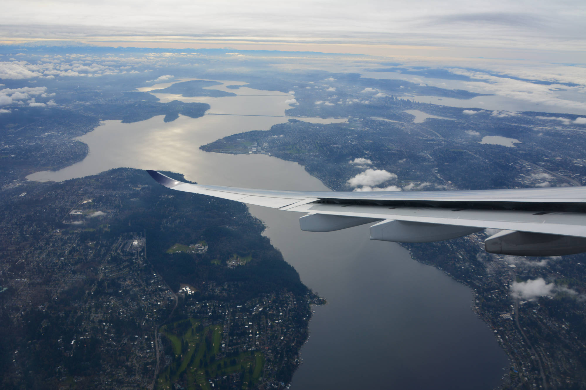 Anflug auf Seattle, Lake Washington