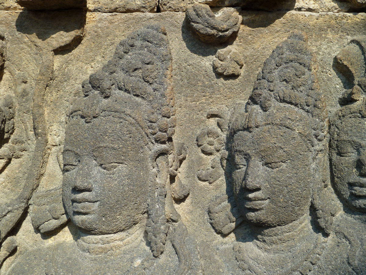 Relief am Borobudur