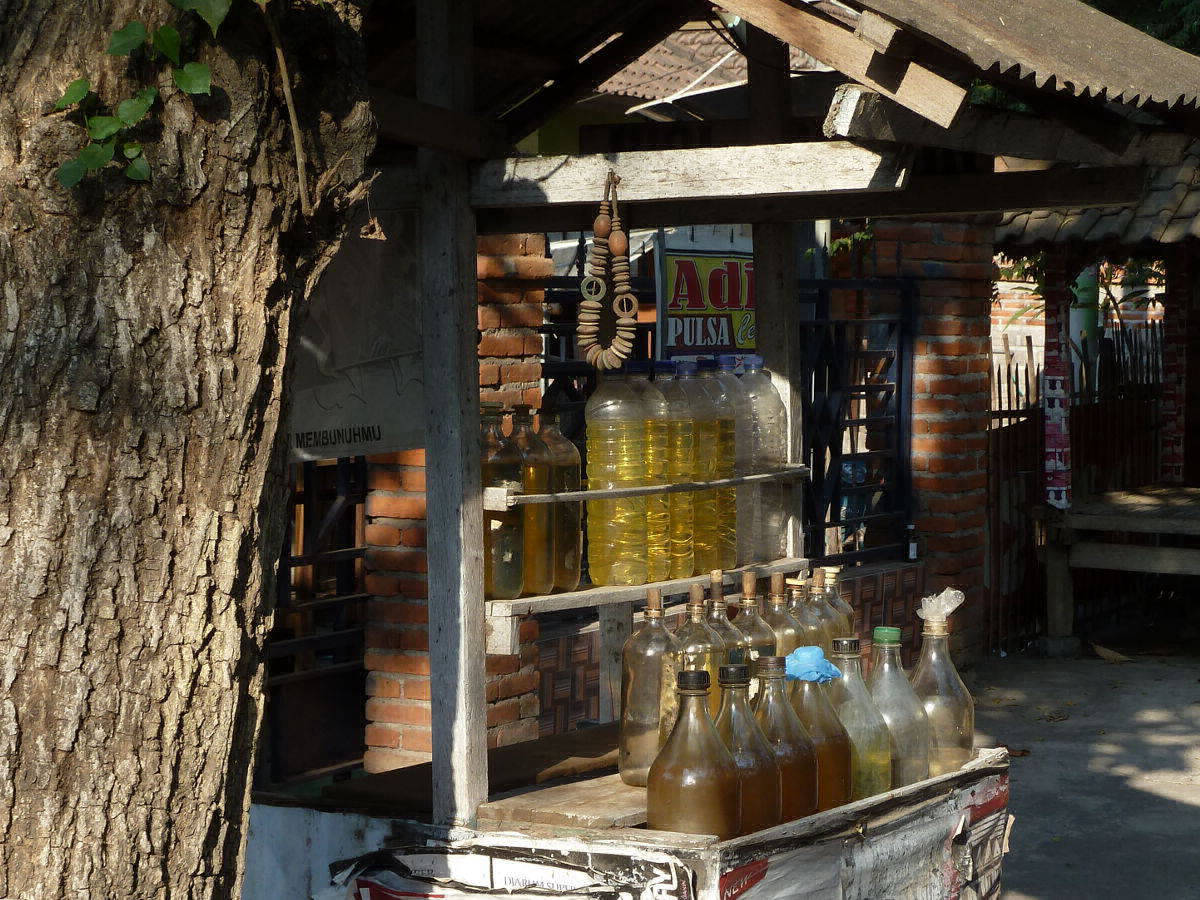Tankstelle für Motorroller