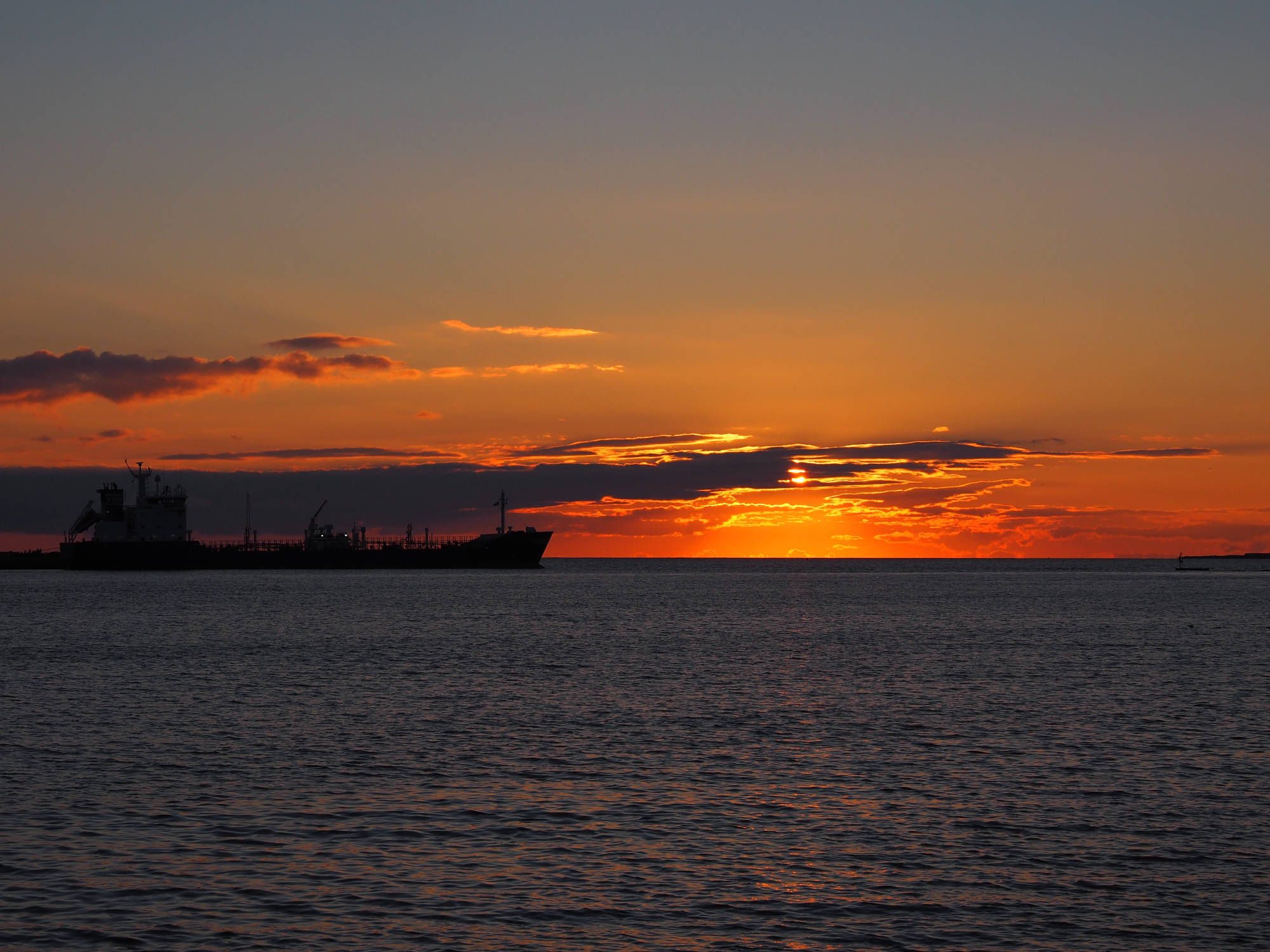 Sonnenuntergang in Hafnafjörður