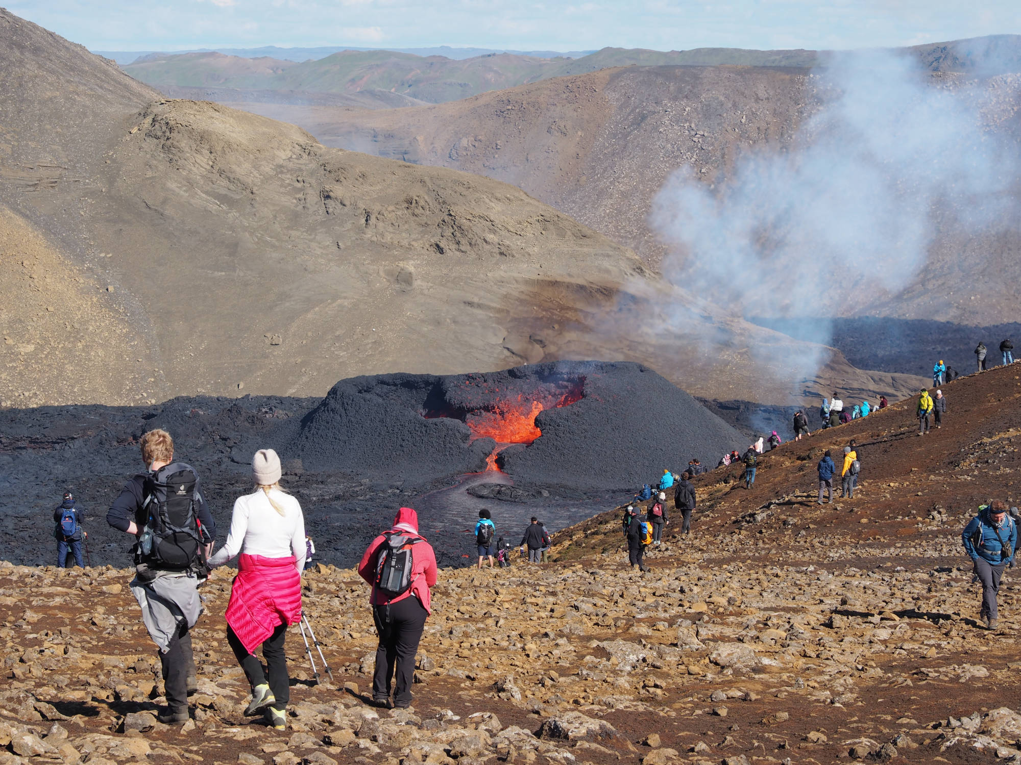 Der Vulkan Fagradalsfjall